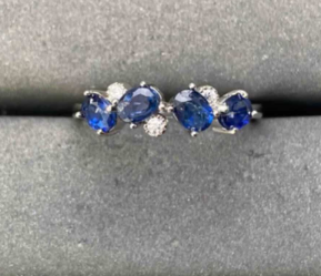 Yuki- sapphire earrings