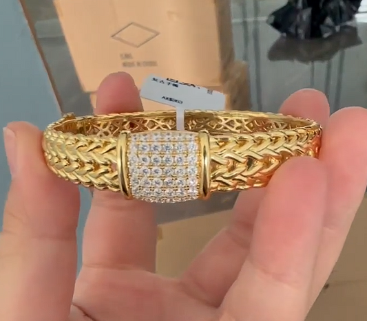 Yuki-sterling 925 silver bangle for Fanny