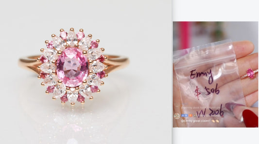 Miya-custom 18k ring for 24395