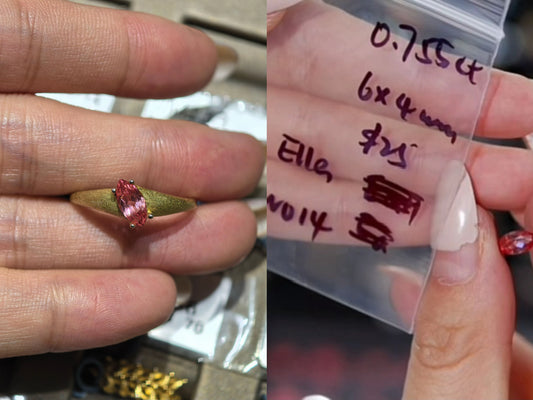 Miya-gold setting+resized fee $5 for 24490