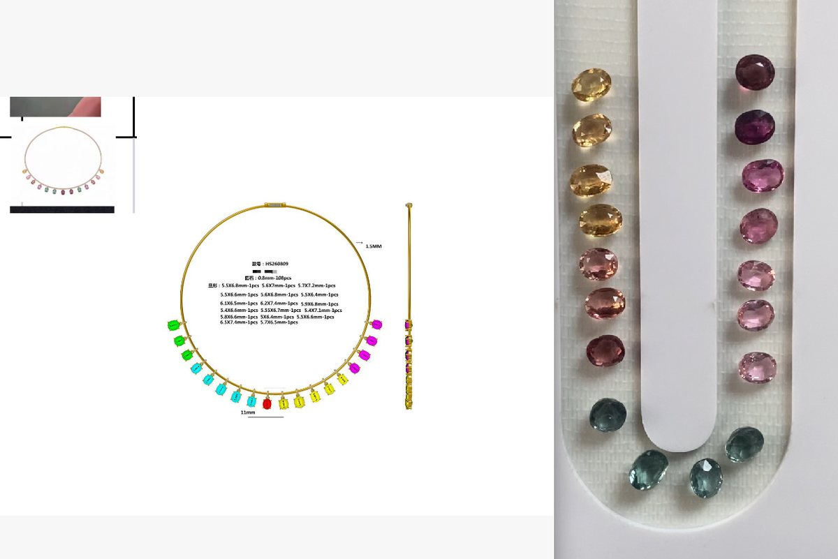 Miya-Custom 925 silver necklace, 18K yellow gold plated, 37cm length (for #28686)