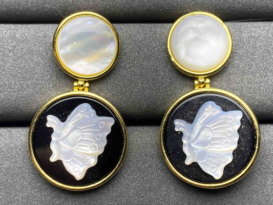 5569 Silver conch Earrings