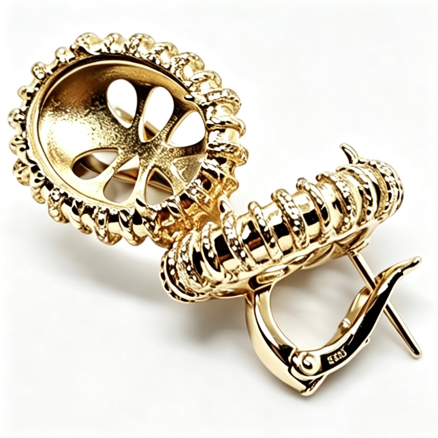 Earrings 5 layer 18k gold plated