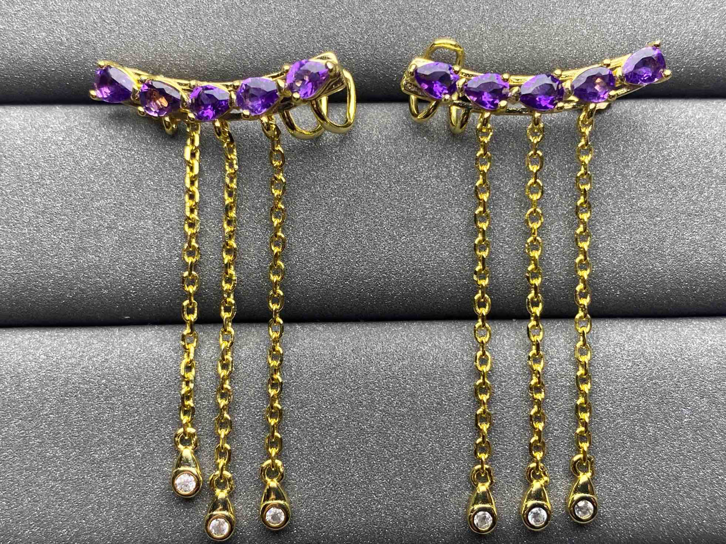 A680 Amethyst Earrings