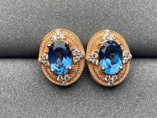 A679 Topaz Earrings