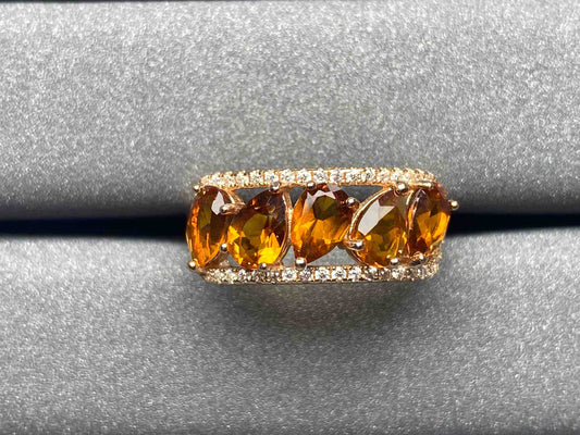 5381 Citrine Ring