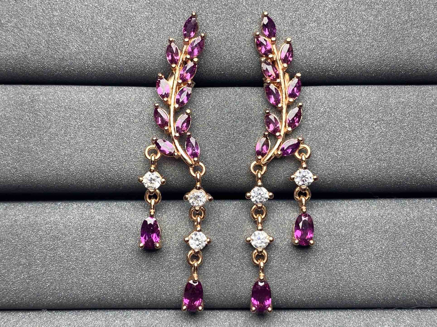 5974 Garnet Earrings