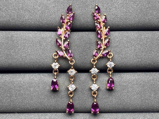 5974 Garnet Earrings