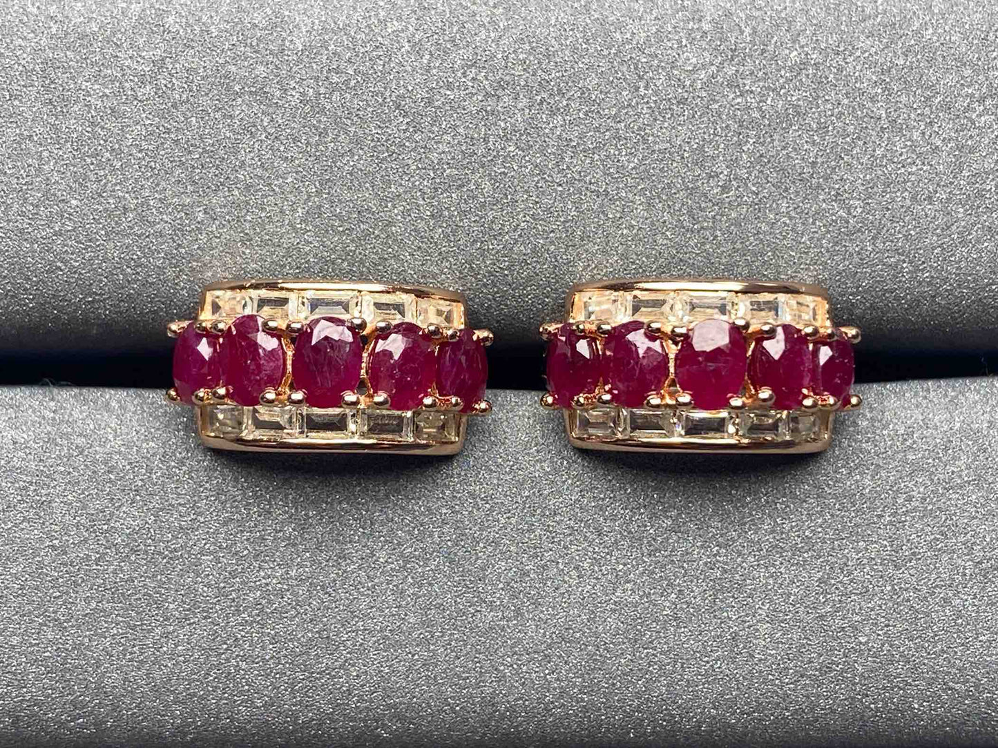 6002 Ruby Earrings
