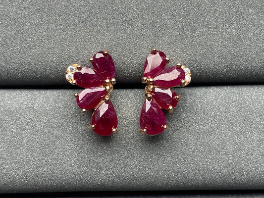 6137 Ruby Earrings