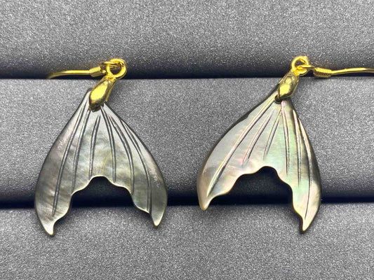 6200 Black conch Earrings