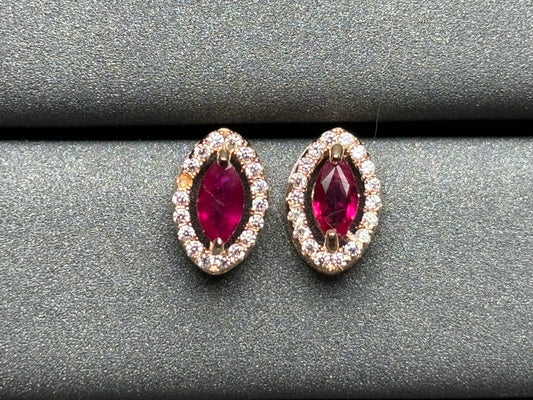 6221 Ruby Earrings