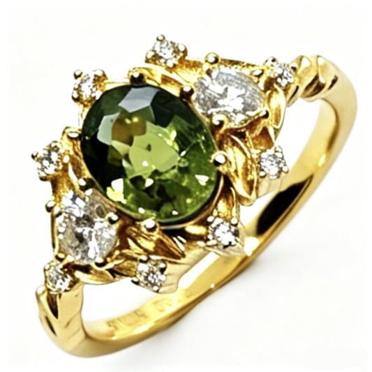 Teal Sapphire Stark Ring