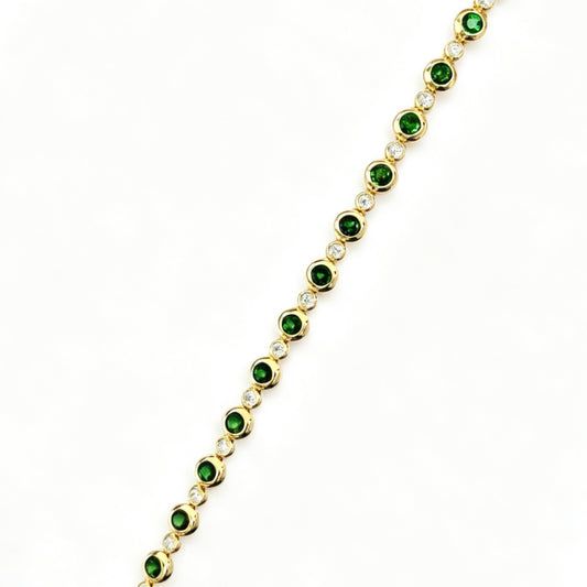 Diopside Bubble Bracelet