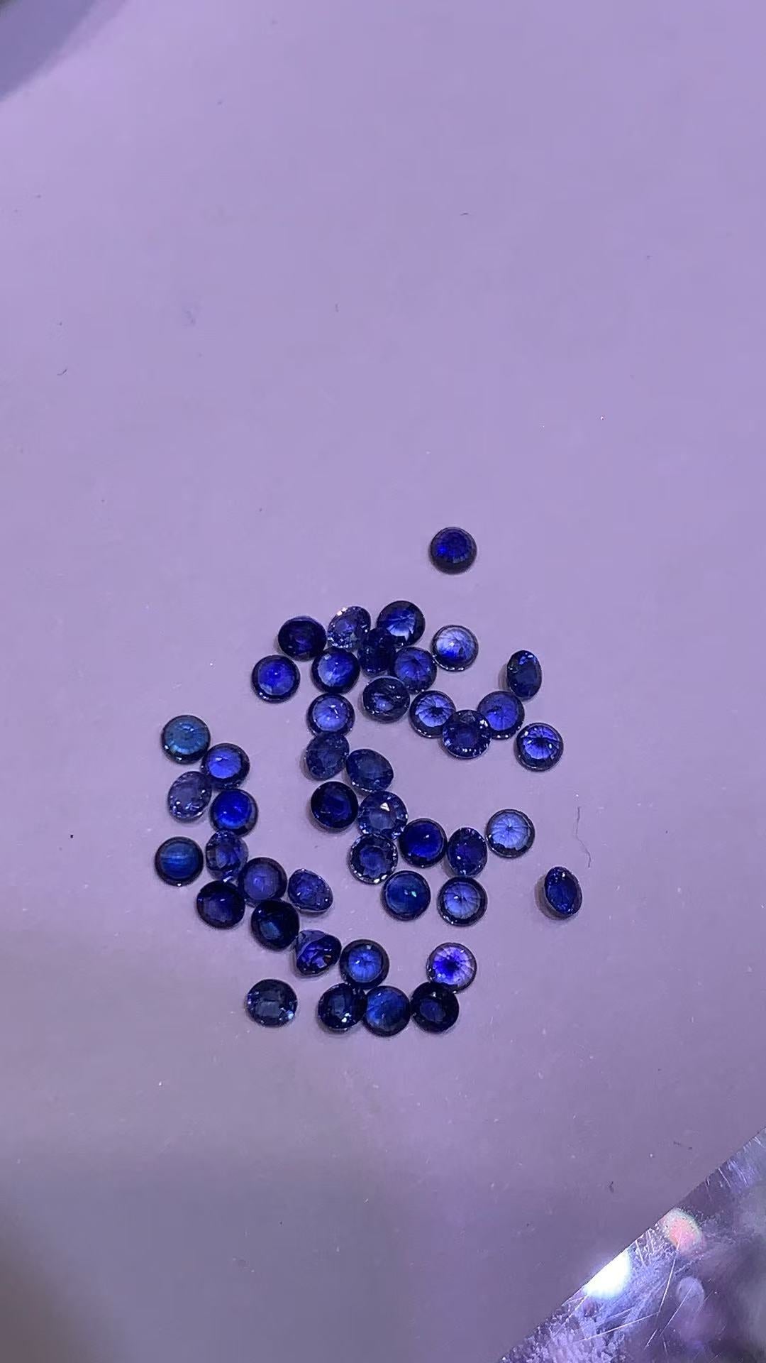 Nini-3mm round, cornflower, 1