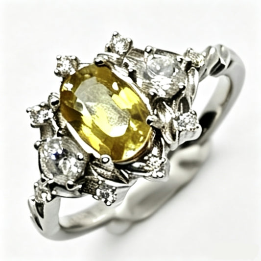 Yellow Sapphire Stark Ring