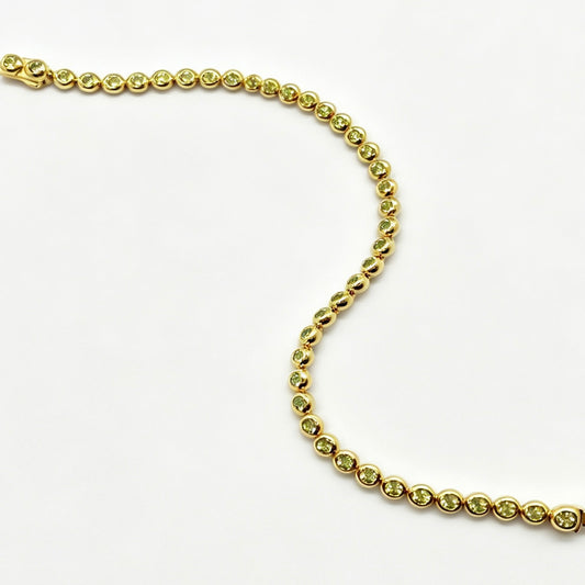 Peridot Bubble Bracelet