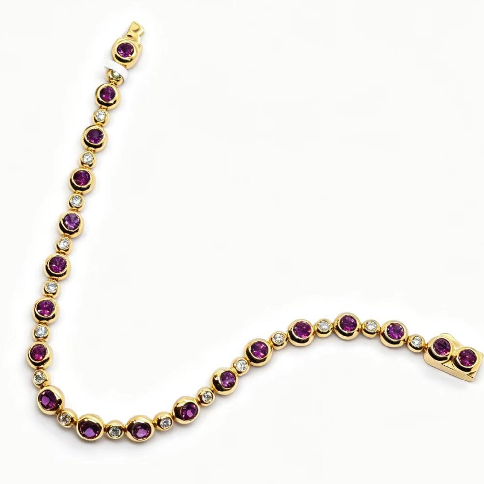 Garnet Bubble Bracelet