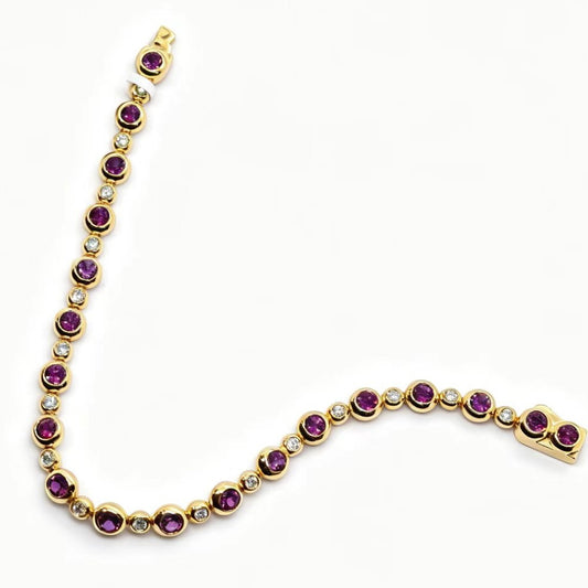 Garnet Bubble Bracelet