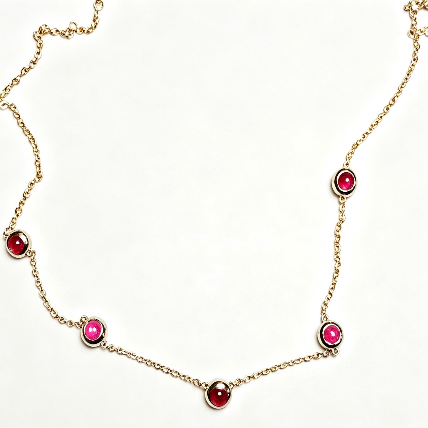 Star Ruby Bubble Necklace