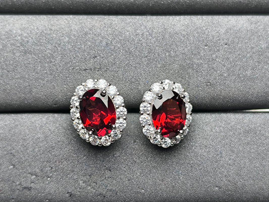A10148 Garnet Earrings