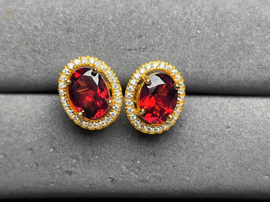 A10160 Garnet Earrings