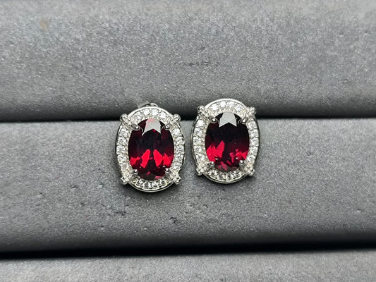 A10170 Garnet Earrings