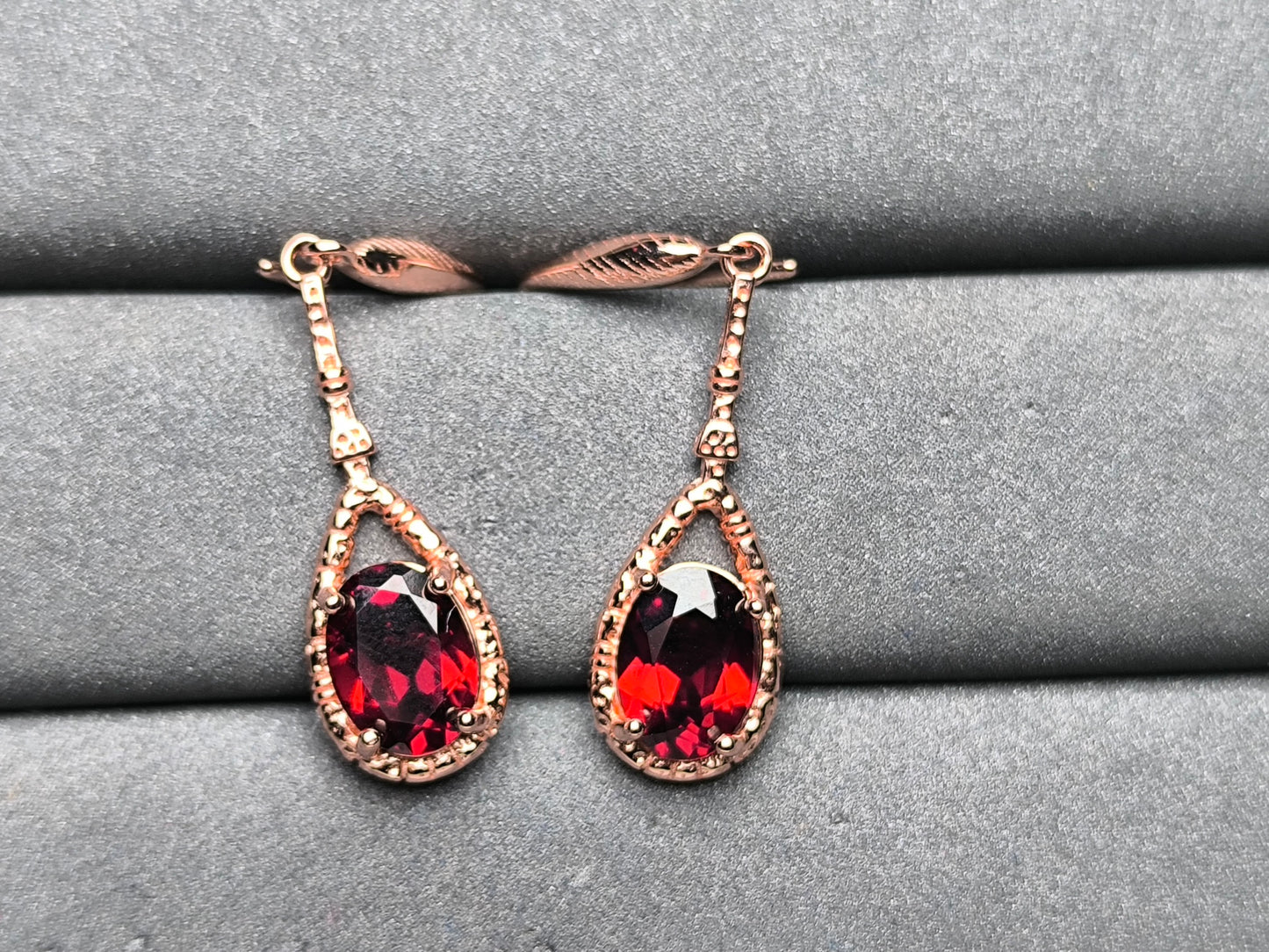 A10171 Garnet Earrings