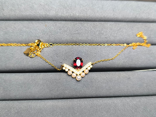 A10173 Garnet Necklace