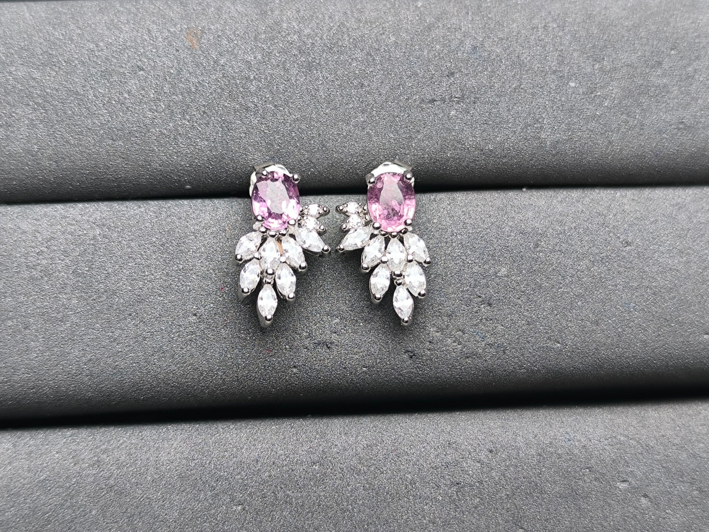 A10207 Pink Sapphire Earrings