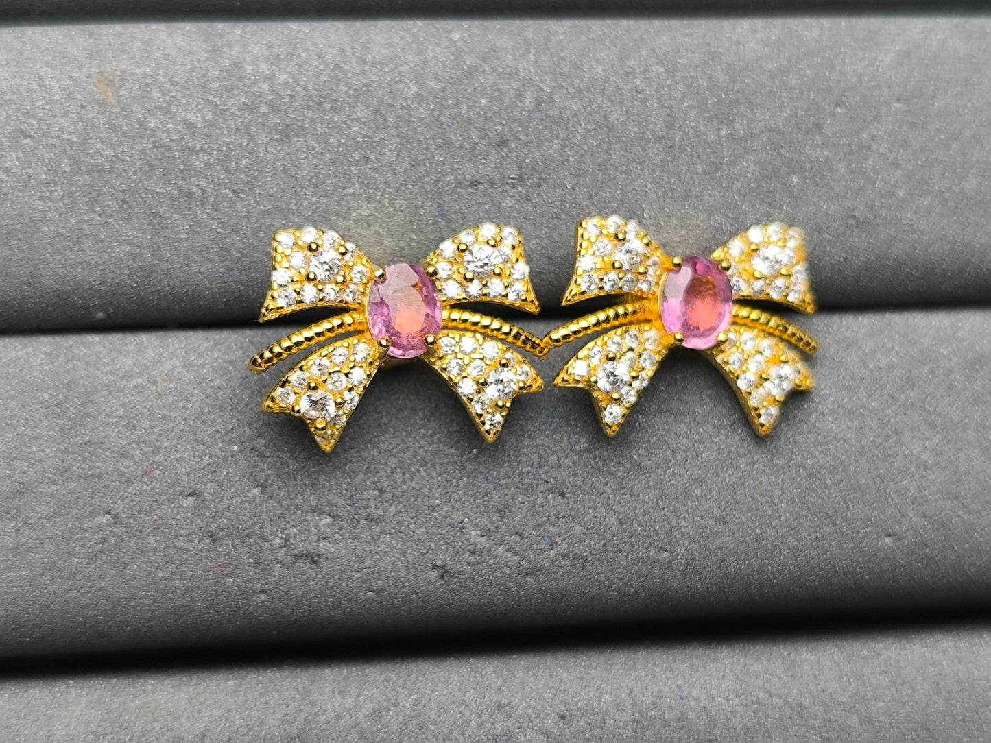 A10211 Pink Sapphire Earrings