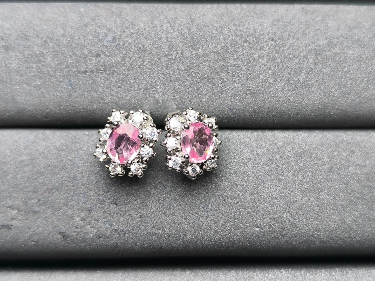 A10216 Pink Sapphire Earrings