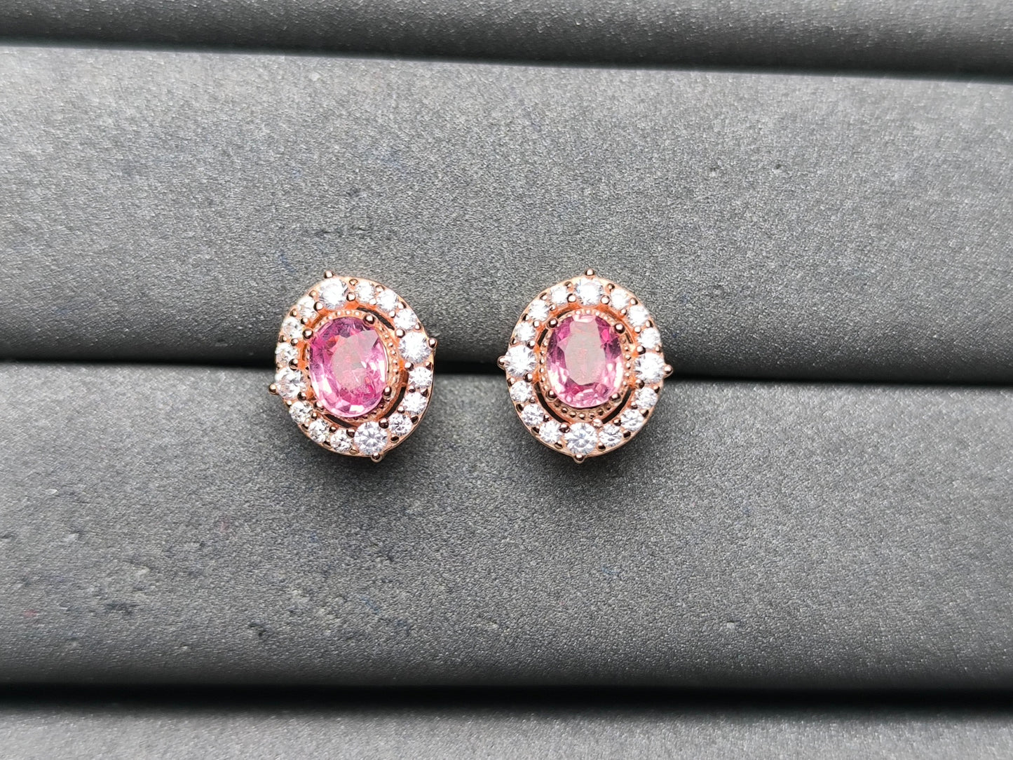 A10217 Pink Sapphire Earrings