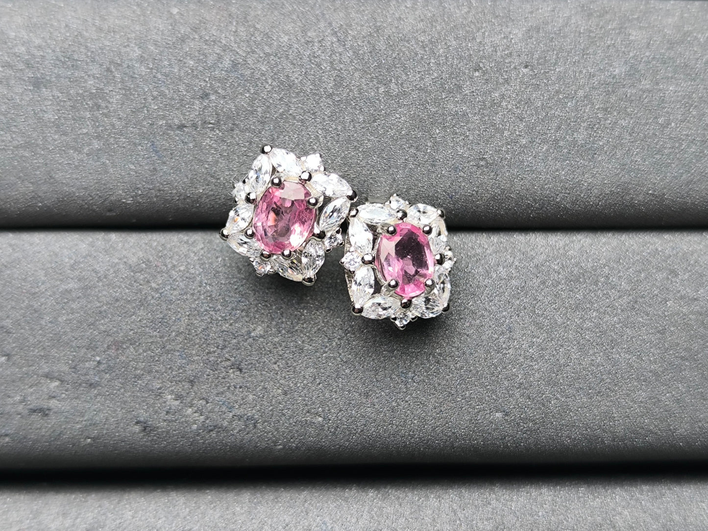 A10219 Pink Sapphire Earrings