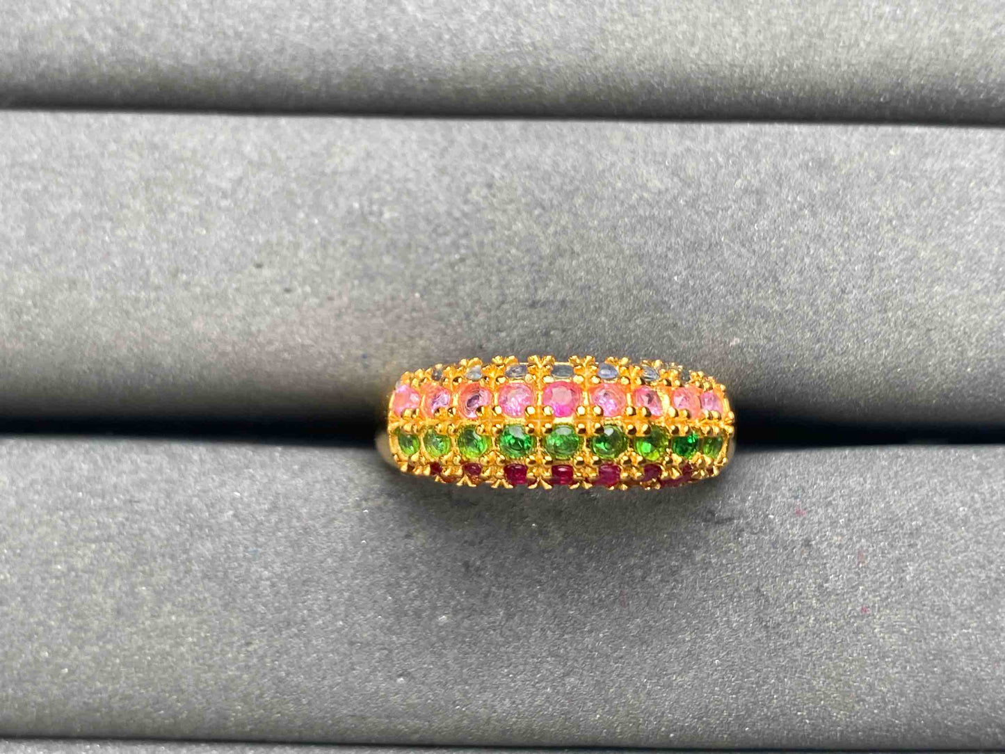 A10326 Colorful Sapphire Ring