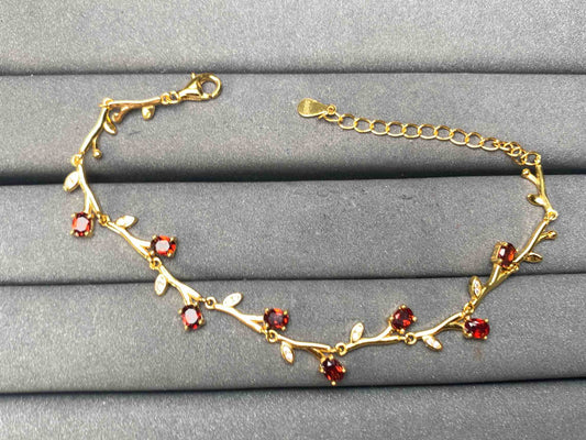 A10351 Garnet Bracelet
