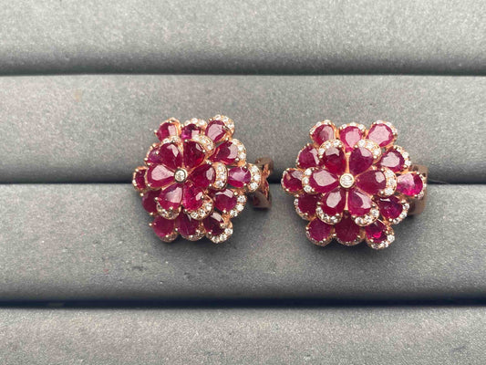 A10529 Ruby Earrings