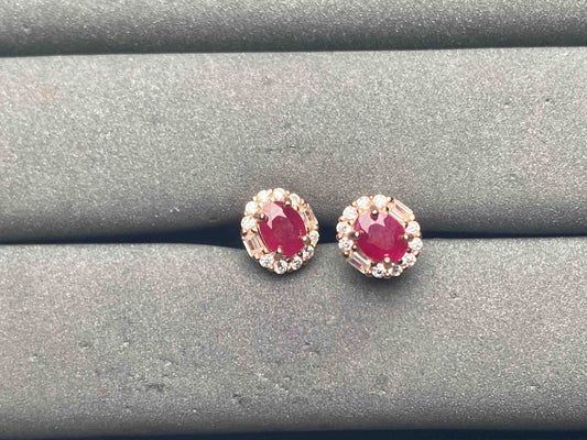 A10535 Ruby Earrings