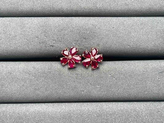 A10543 Ruby Earrings