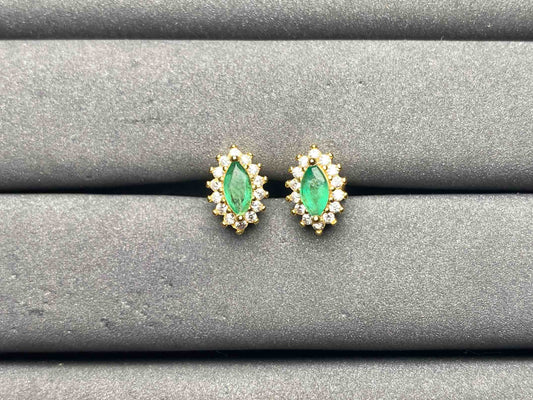 A10551 Emerald Earrings