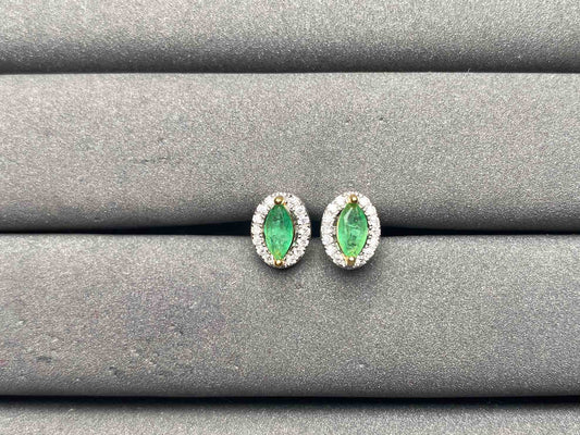 A10554 Emerald Earrings