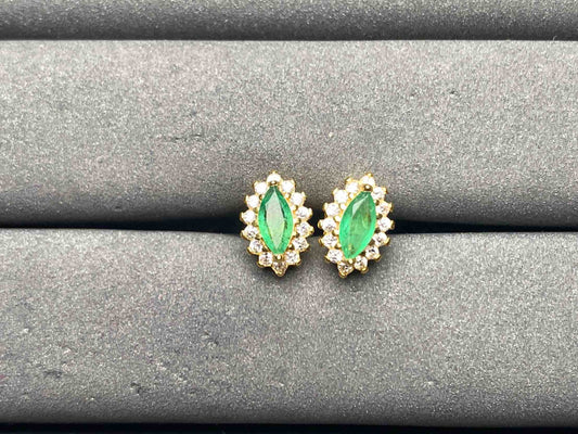 A10555 Emerald Earrings