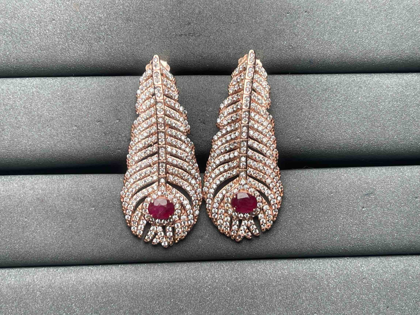 A10601 Ruby Earrings