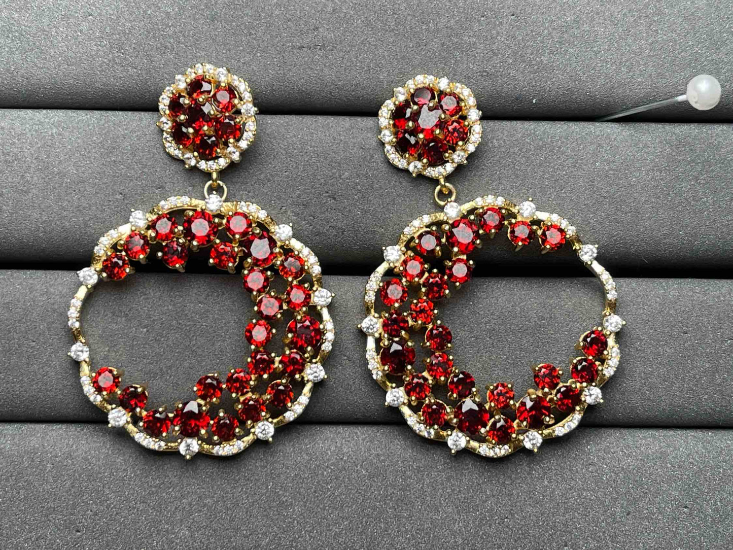 A10700 Garnet Earrings
