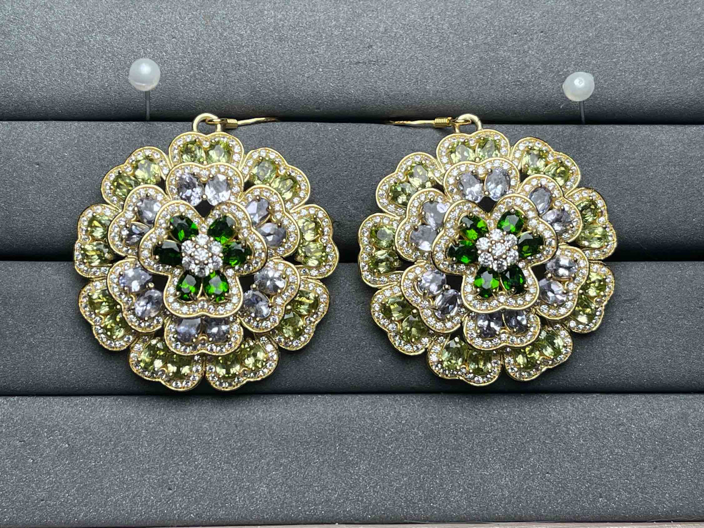 A10709 Diopside Earrings