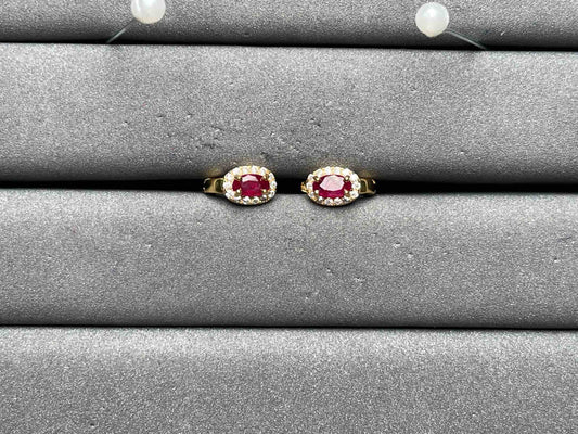 A10712 Ruby Earrings