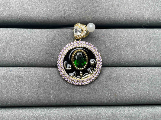 A10766 Diopside Pendant