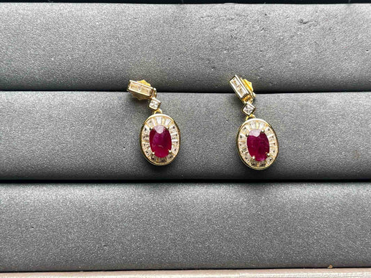 A10966 Ruby Earrings
