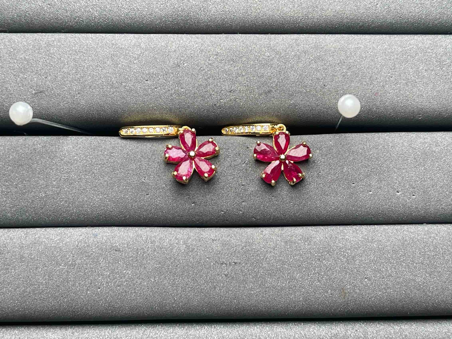 A10983 Ruby Earrings