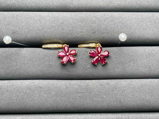 A10983 Ruby Earrings